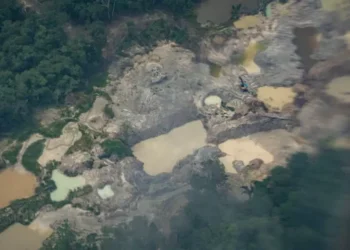 Un sobrevuelo en la Amazonía peruana acuse los impactos de la minería ilegal en los ríos Marañón y Santiago